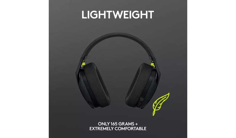 Logitech G435 belaidės žaidimų ausinės – „LIGHTSPEED“