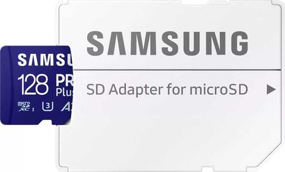 💙 Samsung PRO Plus MicroSD 128GB - 180MB/s | 130MB/s | A2 U3 V30 | Samsung Magician | Darbības kamerām