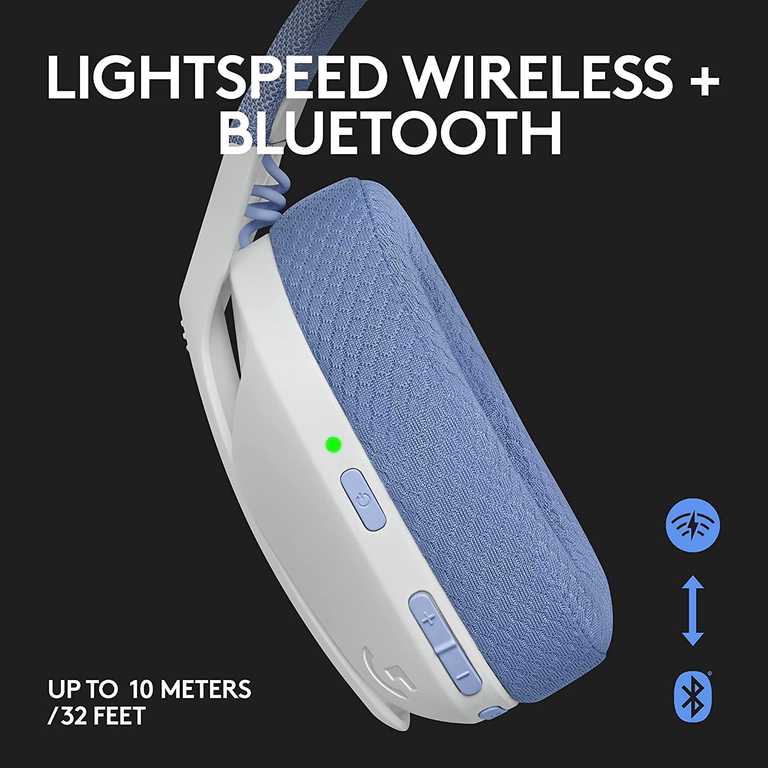 Logitech G435 belaidės žaidimų ausinės – „LIGHTSPEED“