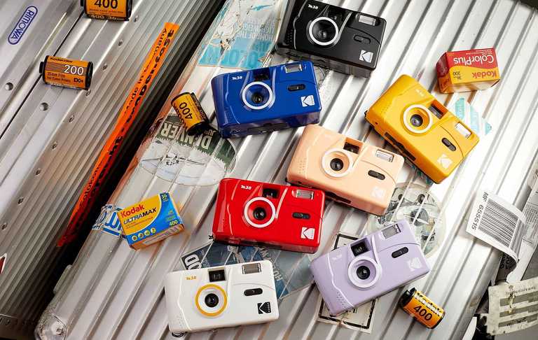 Kodak M38 filmu kamera — 35 mm filmu kamera 5 krāsās