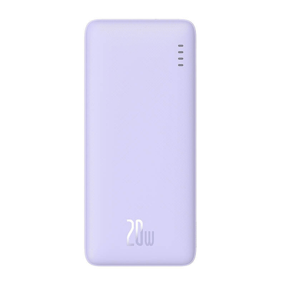 💜 Baseus Airpow Power Bank 20000 mAh 20W violets - stilīgs lādētājs | Divvirzienu ātrā uzlāde | LiPo