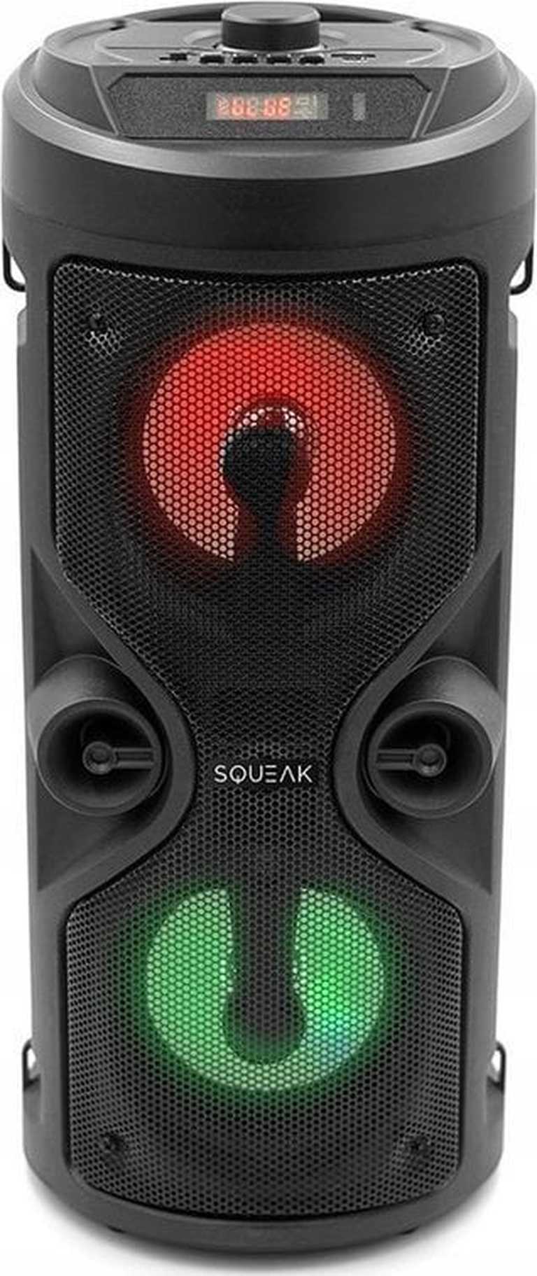 Squeak Harmony SQ1004 | Belaidė kolonėlė su disco apšvietimu, karaoke, 40 W