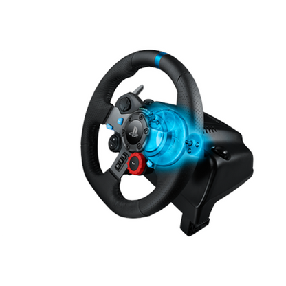 Logitech G29 sacīkšu spēļu stūre PS4/PC — spēka atgriezeniskā saite ar pedāļiem