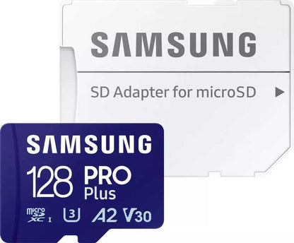 💙 Samsung PRO Plus MicroSD 128GB - 180MB/s | 130MB/s | A2 U3 V30 | Samsung Magician | Darbības kamerām