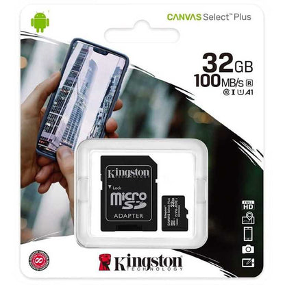 💾 Kingston Canvas Select Plus 256GB MicroSD - 100MB/s | A1 klase | Android optimizēta | Ar SD adapteri