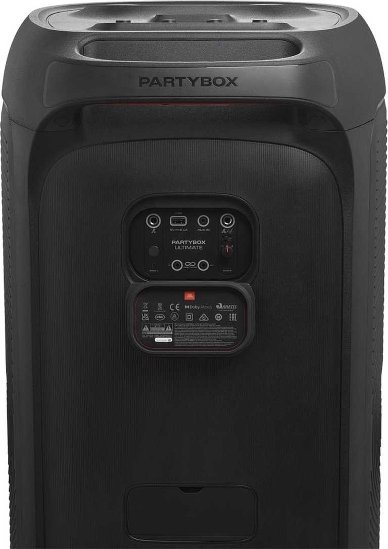 JBL PartyBox Ultimate Garso Sistema, 1100 W | Vakarėlių kolonėlė su šviesos efektais ir Wi-Fi