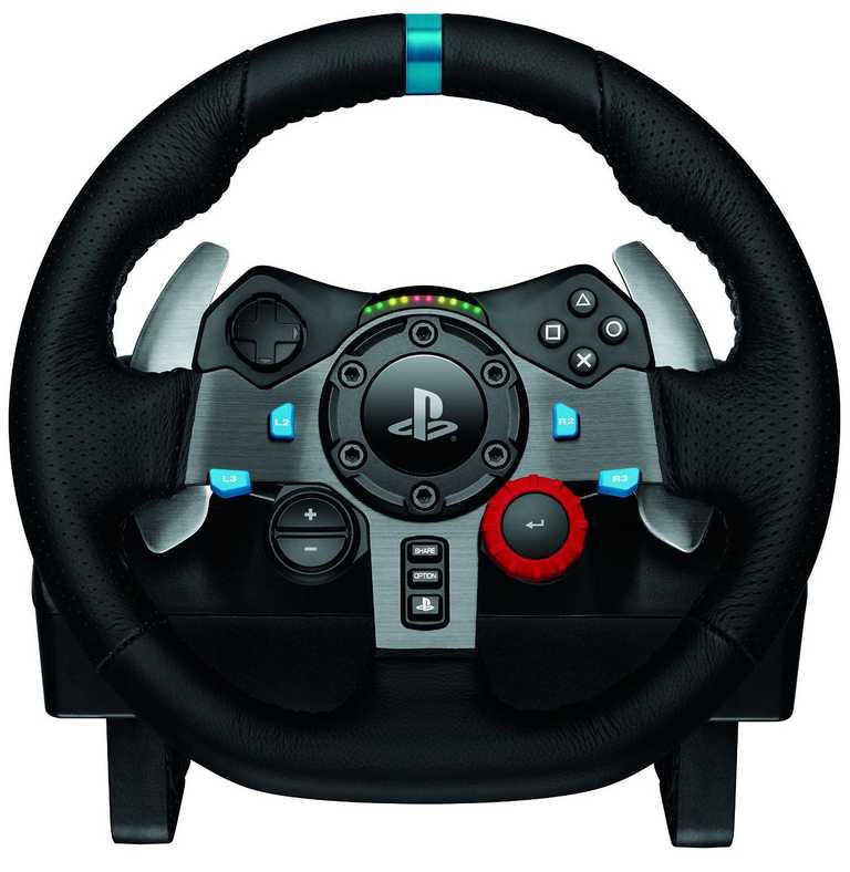 Logitech G29 sacīkšu spēļu stūre PS4/PC — spēka atgriezeniskā saite ar pedāļiem