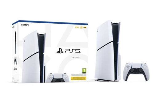 Konsola do gier Sony PlayStation 5 Slim – dysk SSD 1 TB, 4K, kontroler bezprzewodowy