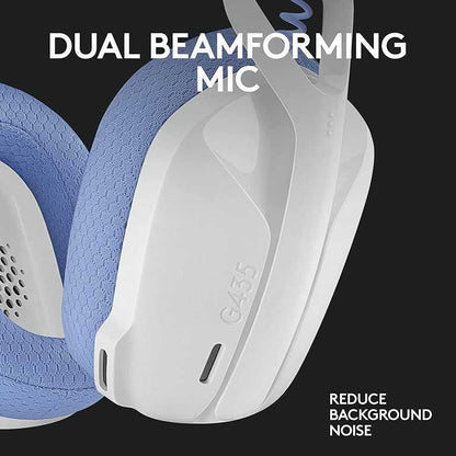 Logitech G435 belaidės žaidimų ausinės – „LIGHTSPEED“