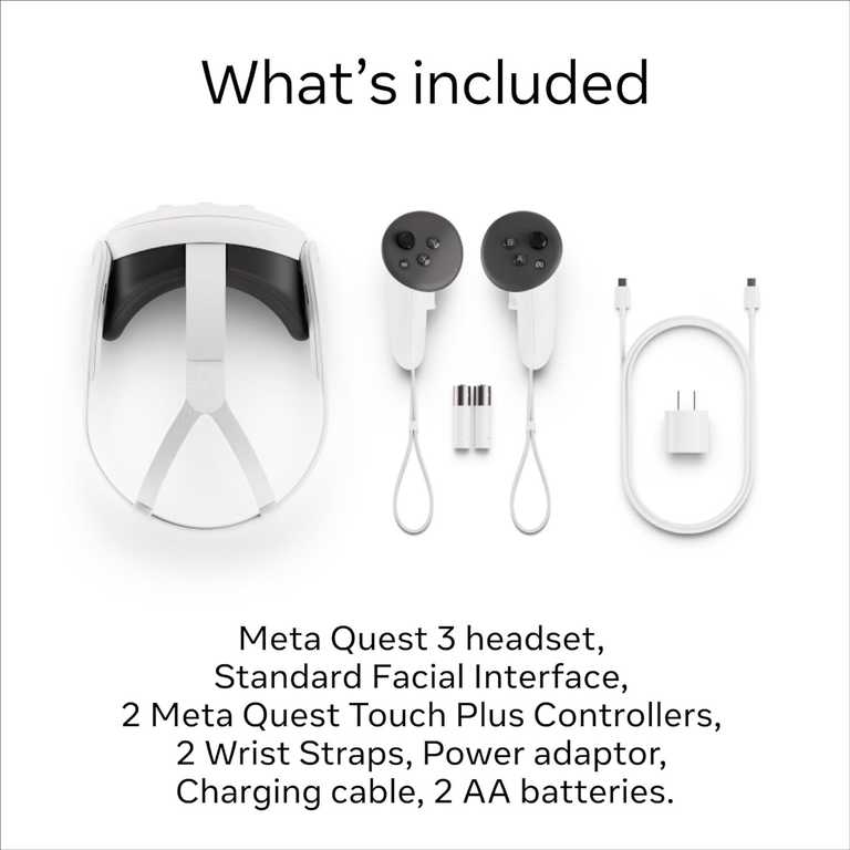 Okulary VR Meta Quest 3 512 GB – okulary wirtualnej rzeczywistości z 2 bezprzewodowymi kontrolerami