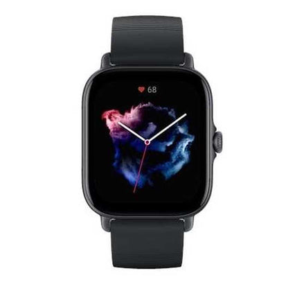 Amazfit GTS 3 juodas išmanusis laikrodis - altimetras, barometras, giroskopas
