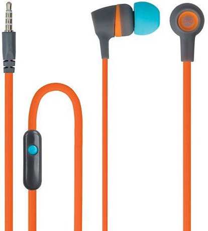 Wired headphones Forever JSE-200, blue/orange