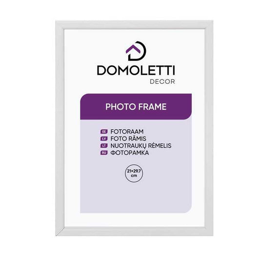 Photo frame Domoletti, 21 cm x 29.7 cm, white