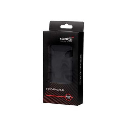🔋 Standart PB68 Power Bank 20000 mAh 10W Melns - Personīgā strāvas kontaktligzda | 4 porti | LED indikators