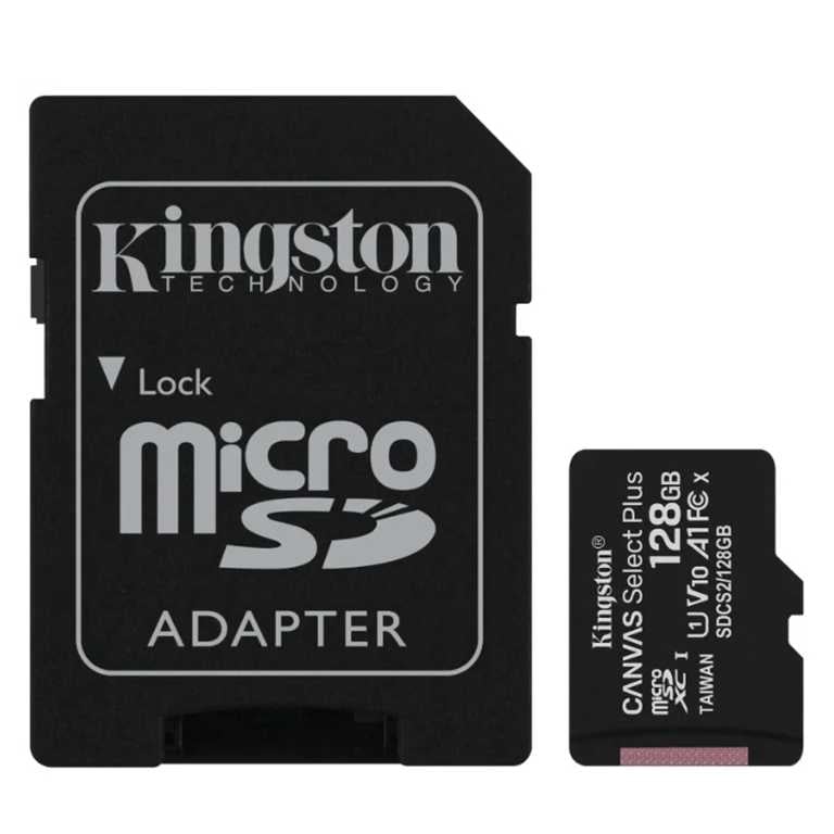 💾 Kingston Canvas Select Plus 256GB MicroSD - 100MB/s | A1 klase | Android optimizēta | Ar SD adapteri