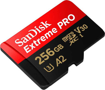 💾 SanDisk Extreme MicroSD 256GB - 200MB/s lasīšanas ātrums | 140MB/s rakstīšanas ātrums | 4K UHD | A2 klase | Ar SD adapteri