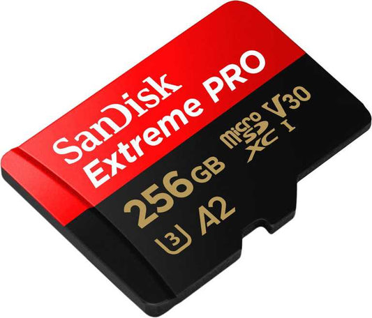 💾 SanDisk Extreme MicroSD 256GB - 200MB/s lasīšanas ātrums | 140MB/s rakstīšanas ātrums | 4K UHD | A2 klase | Ar SD adapteri
