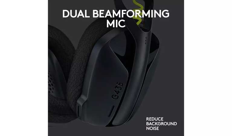 Logitech G435 belaidės žaidimų ausinės – „LIGHTSPEED“