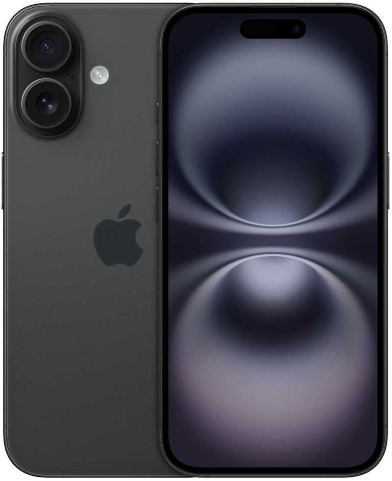 📱 Apple iPhone 16 128GB Juodas - A18 Bionic | 5G | Face ID | Dynamic Island | iOS 18