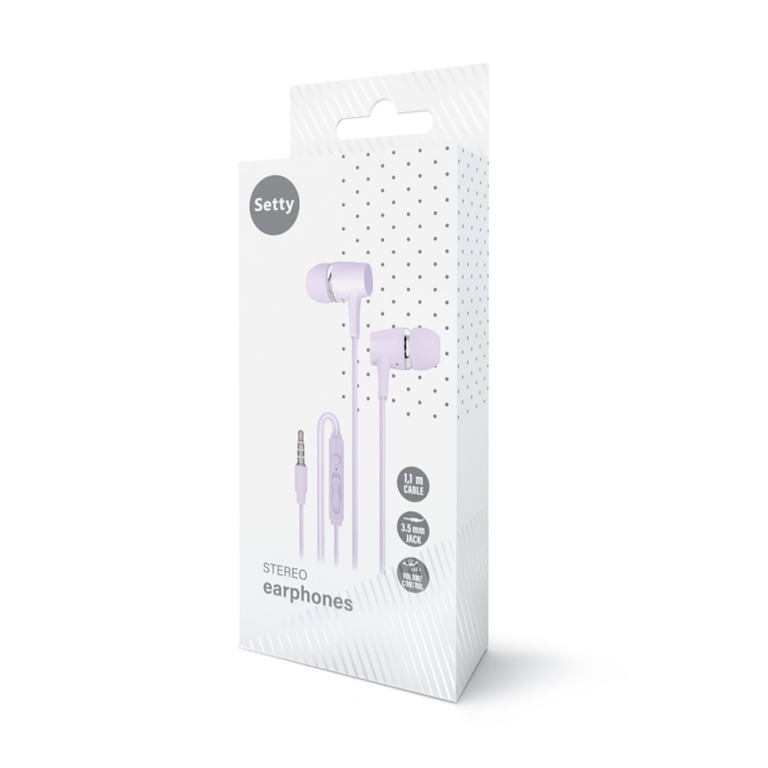 Wired headphones Setty SPD-J-29, purple