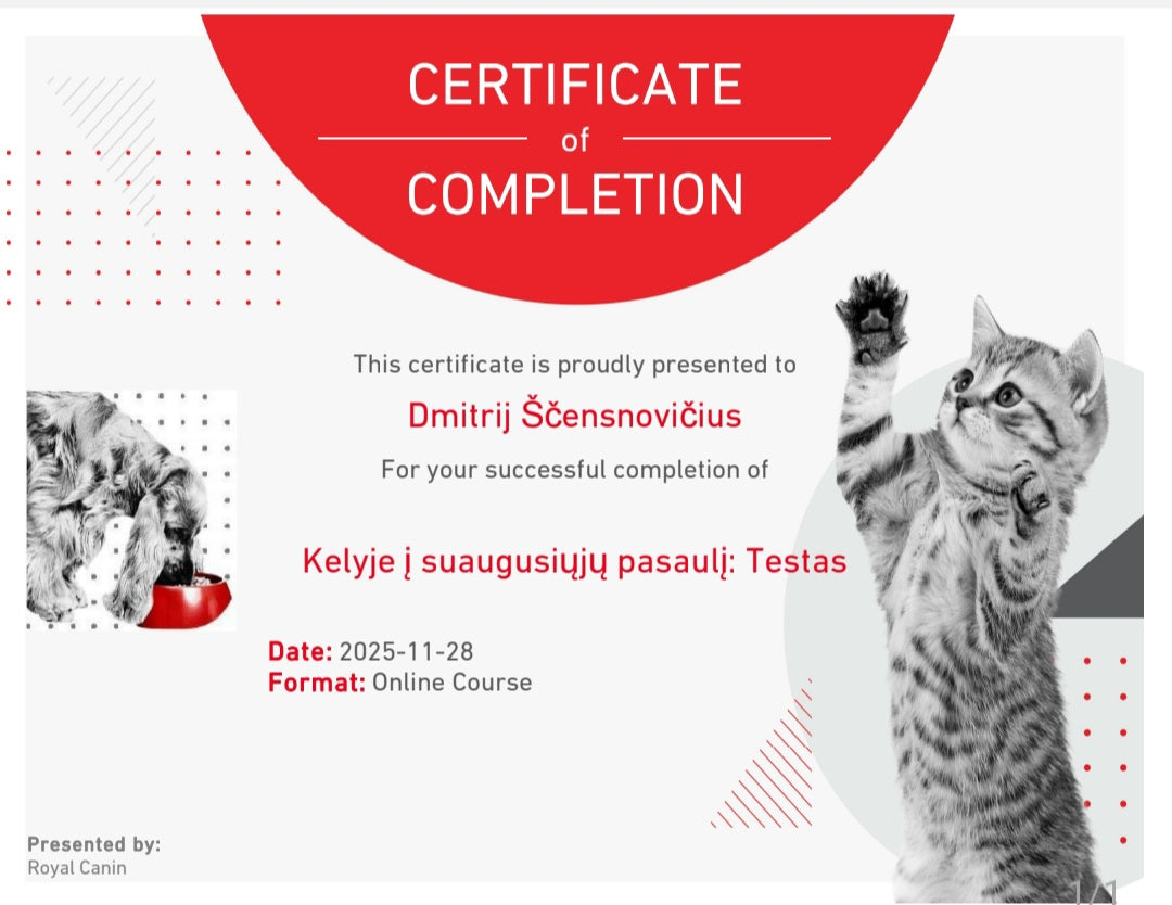 Konsultacija - apie Royal Canin