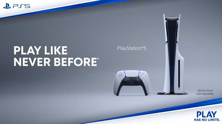 Sony PlayStation 5 Slim spēļu konsole - 1 TB SSD, 4K, bezvadu kontrolieris