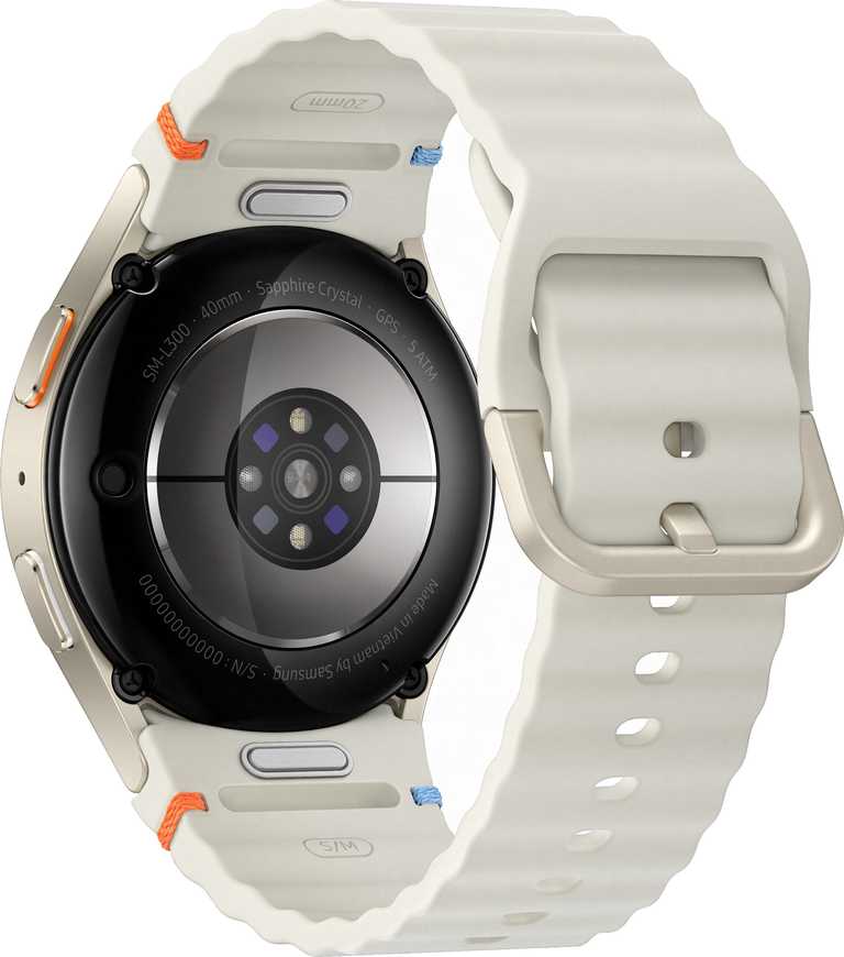 Samsung Galaxy Watch 7 40mm kreminis - AMOLED, Bluetooth 5.3, 32GB