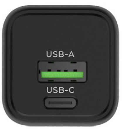 ⚡ Standarta GT-MJ65 tālruņa lādētājs 30W melns - USB + USB-C | Ātra uzlāde | Klasisks dizains