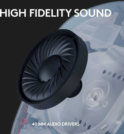 Logitech G435 belaidės žaidimų ausinės – „LIGHTSPEED“
