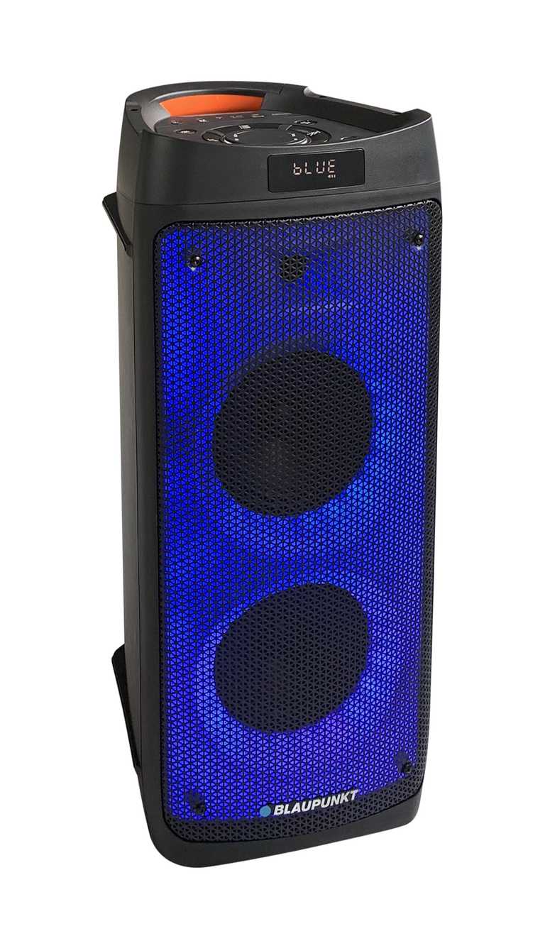 Blaupunkt PB06DB | 500 W galia, karaoke su 2 belaidžiais mikrofonais, LED šviesos