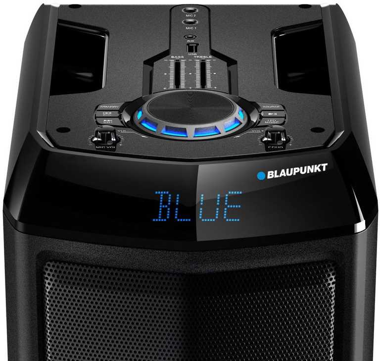 Blaupunkt Party Speaker PS05.2DB | 800 W galia, karaokė, LED šviesos, Bluetooth