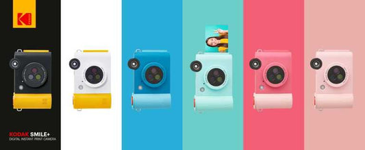 Aparat hybrydowy Kodak Smile 2x3 – 3-kolorowy ekran LCD, samoprzylepne wydruki