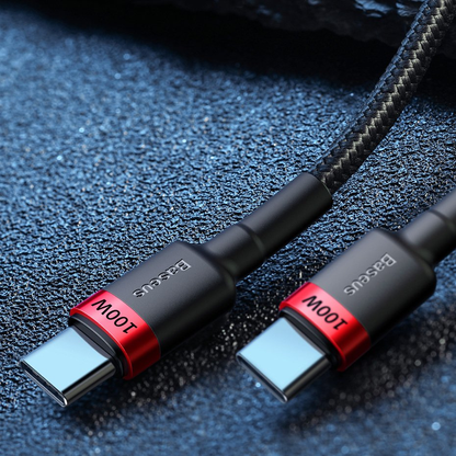 🔌 Baseus USB-C Cable 200cm Black - USB-C to USB-C | Fast Data Transfer | Universal | Long