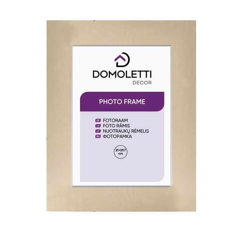 Photo frame Domoletti, 21 cm x 29.7 cm, transparent