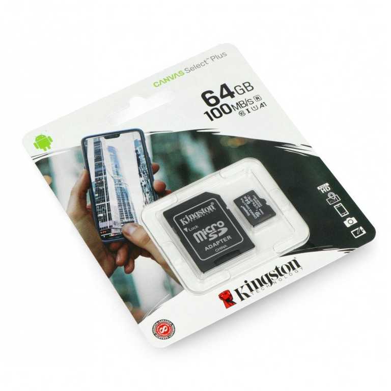 💾 Kingston Canvas Select Plus 256GB MicroSD - 100MB/s | A1 klase | Android optimizēta | Ar SD adapteri