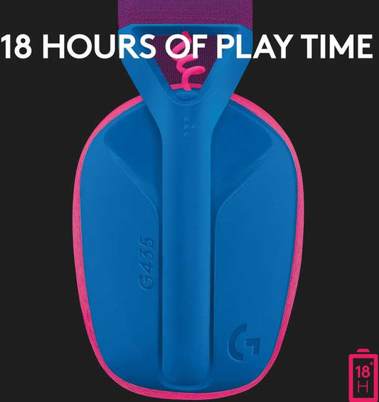 Logitech G435 belaidės žaidimų ausinės – „LIGHTSPEED“