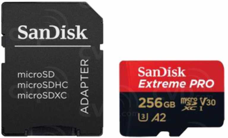 💾 SanDisk Extreme MicroSD 256GB - 200MB/s lasīšanas ātrums | 140MB/s rakstīšanas ātrums | 4K UHD | A2 klase | Ar SD adapteri