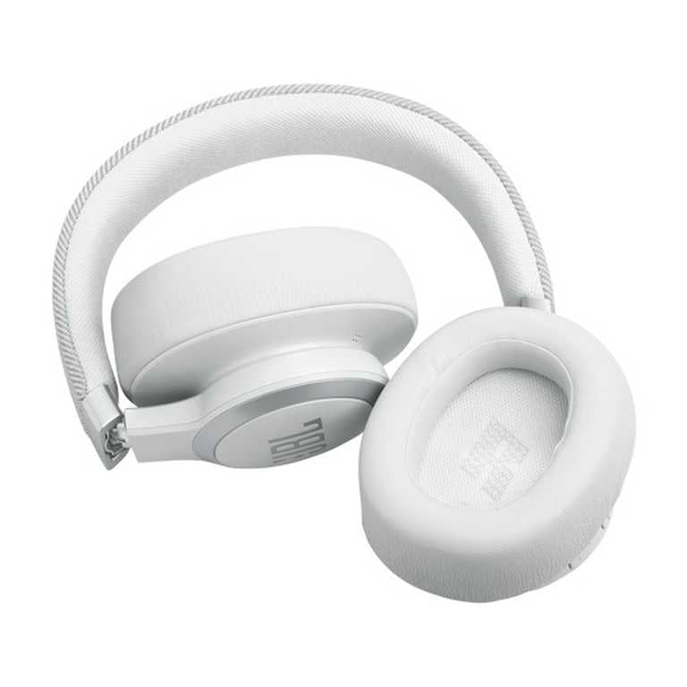 JBL Live 770NC bezvadu austiņas, melnas — patiesa adaptīvā trokšņu slāpēšana un 65 stundu akumulatora darbības laiks