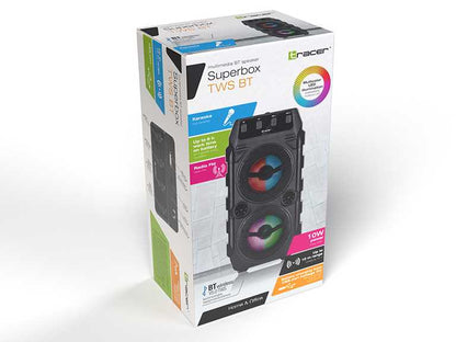 Tracer Superbox | Belaidė kolonėlė su FM radiju, USB ir SD, 6h baterija