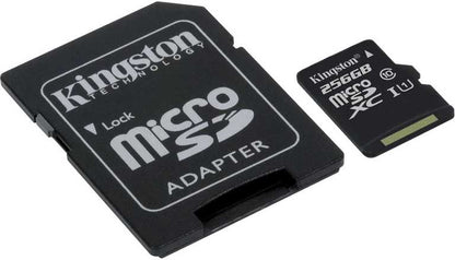 💾 Kingston Canvas Select Plus 256GB MicroSD - 100MB/s | A1 klase | Android optimizēta | Ar SD adapteri