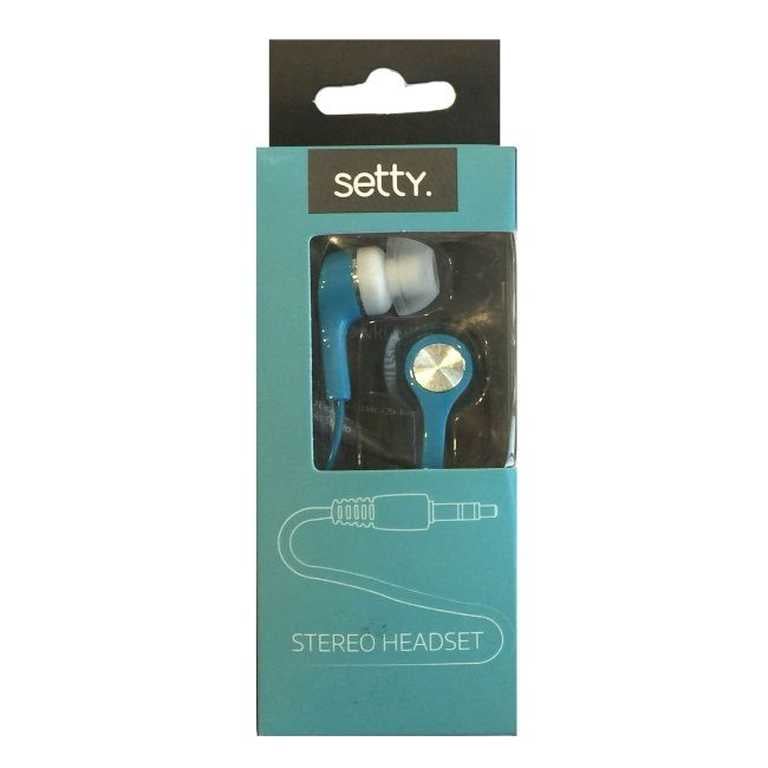 Wired headphones Setty Universal X-Bass, blue