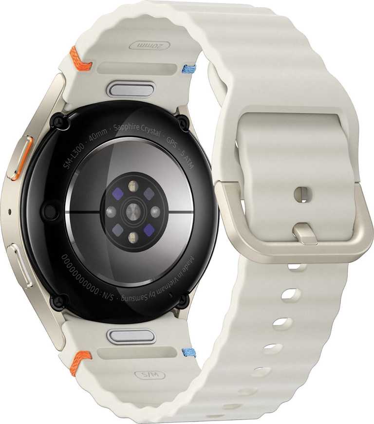 Samsung Galaxy Watch 7 40mm kreminis - AMOLED, Bluetooth 5.3, 32GB