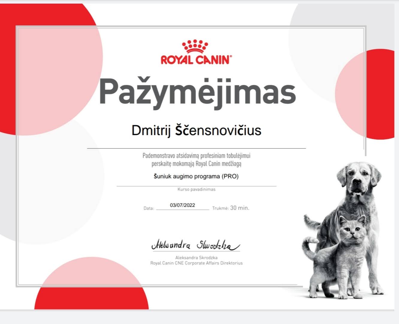 Konsultacija - apie Royal Canin