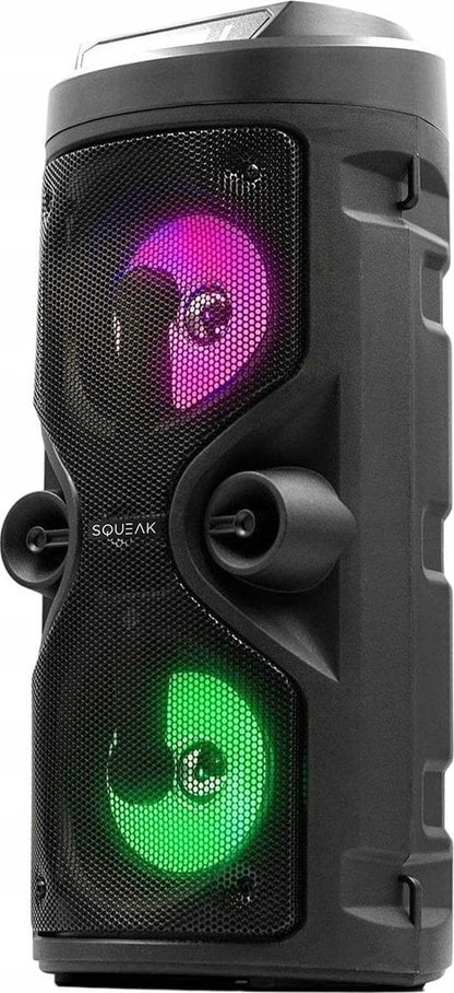 Squeak Harmony SQ1004 | Belaidė kolonėlė su disco apšvietimu, karaoke, 40 W