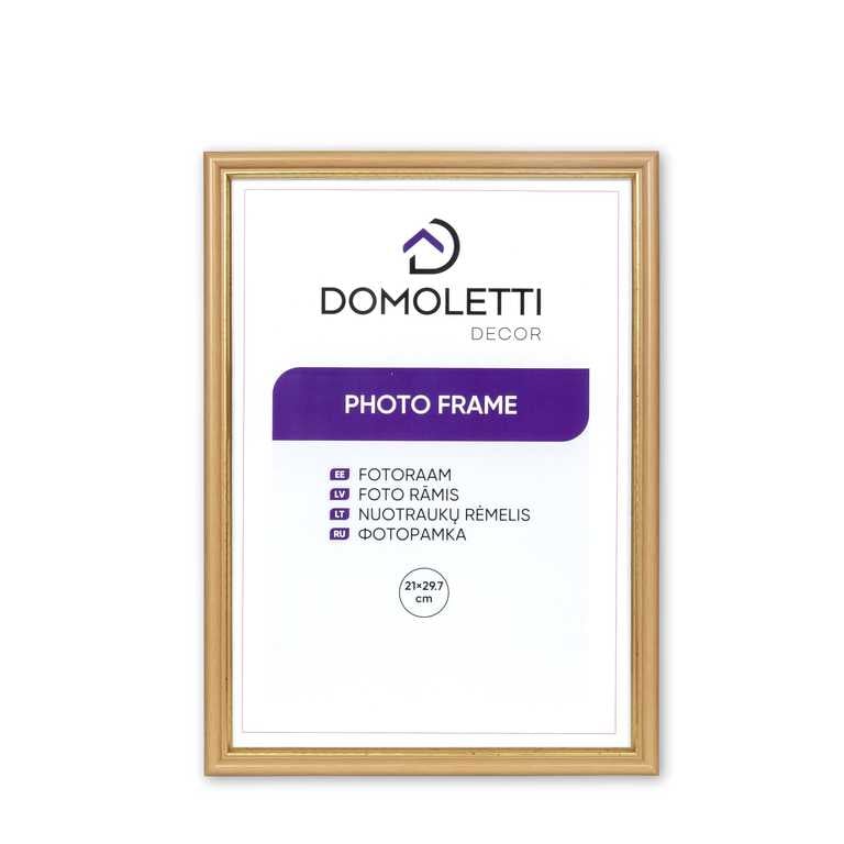 Photo frame Domoletti, 21 cm x 29.7 cm, gold/light brown