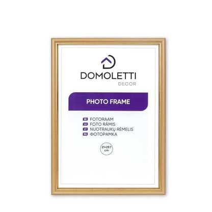Photo frame Domoletti, 21 cm x 29.7 cm, gold/light brown