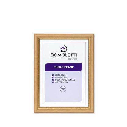 Photo frame Domoletti, 13 cm x 18 cm, gold/light brown