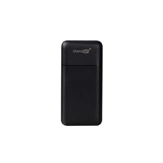 🔋 Standarta Power Bank 10000 mAh 10W melns - pamata lādētājs | 4 porti | kompakts | pieejama cena
