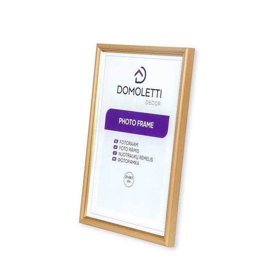 Photo frame Domoletti, 21 cm x 29.7 cm, gold/light brown