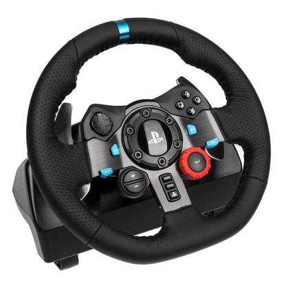 Logitech G29 sacīkšu spēļu stūre PS4/PC — spēka atgriezeniskā saite ar pedāļiem